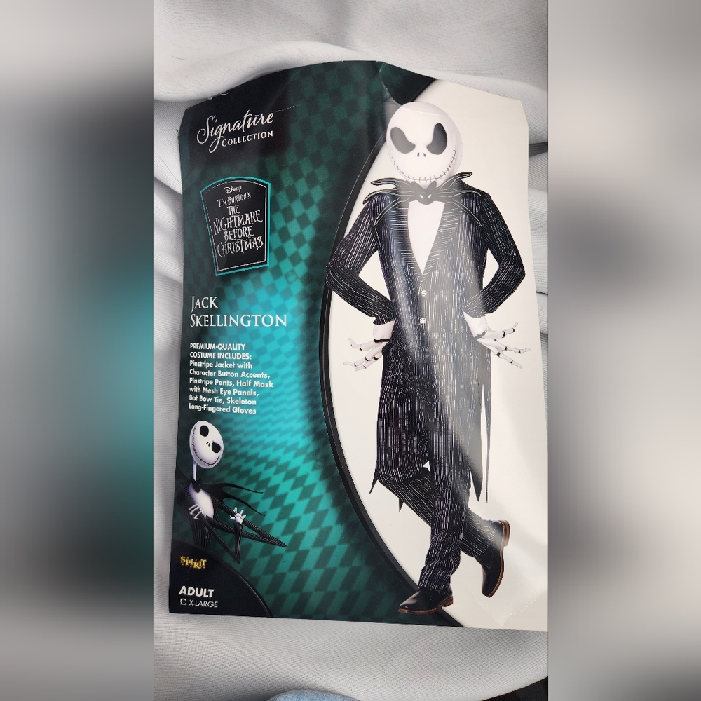 Disney Jack Skellington Adult Costume - Black and White Stripes